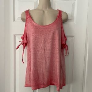 Pink Coral Burnout Top